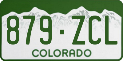 CO license plate 879ZCL