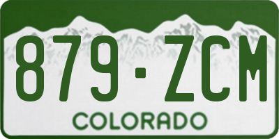 CO license plate 879ZCM