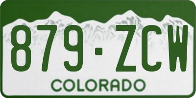 CO license plate 879ZCW