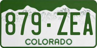CO license plate 879ZEA