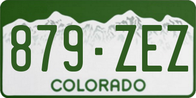 CO license plate 879ZEZ