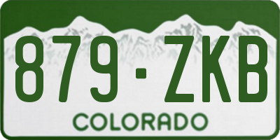 CO license plate 879ZKB