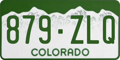 CO license plate 879ZLQ