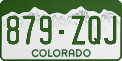 CO license plate 879ZQJ