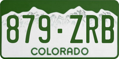 CO license plate 879ZRB