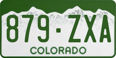 CO license plate 879ZXA