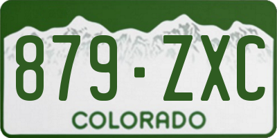 CO license plate 879ZXC