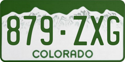 CO license plate 879ZXG