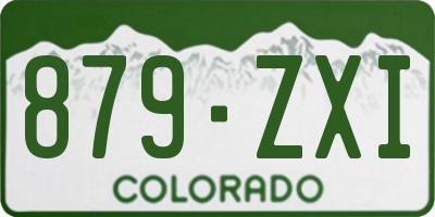 CO license plate 879ZXI