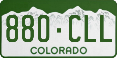 CO license plate 880CLL