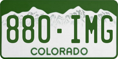 CO license plate 880IMG