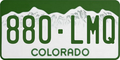 CO license plate 880LMQ