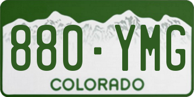 CO license plate 880YMG