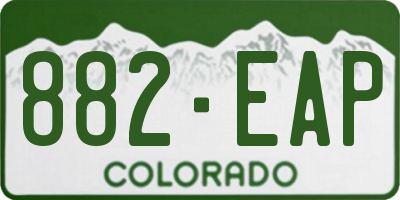 CO license plate 882EAP