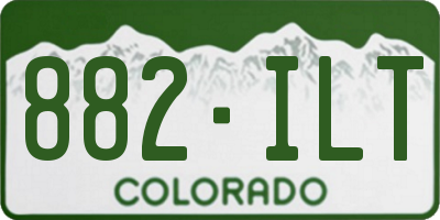 CO license plate 882ILT