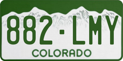 CO license plate 882LMY