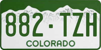 CO license plate 882TZH