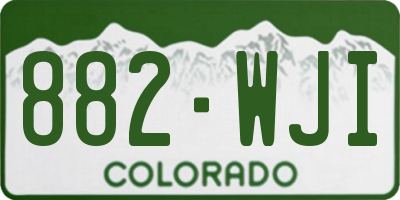CO license plate 882WJI