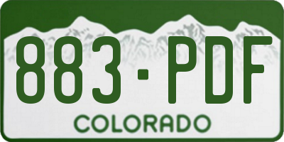 CO license plate 883PDF