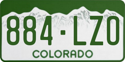 CO license plate 884LZO
