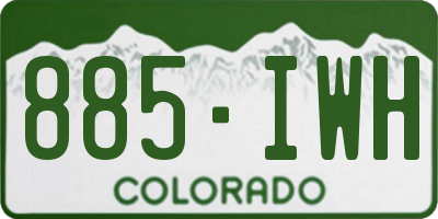 CO license plate 885IWH