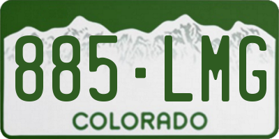 CO license plate 885LMG