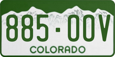 CO license plate 885OOV