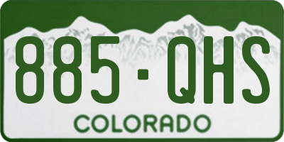 CO license plate 885QHS