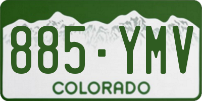 CO license plate 885YMV