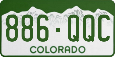 CO license plate 886QQC