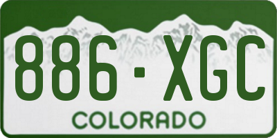 CO license plate 886XGC