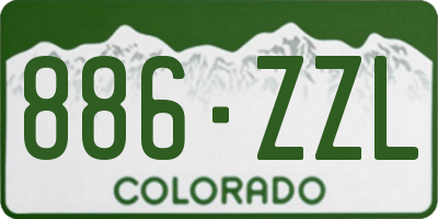 CO license plate 886ZZL