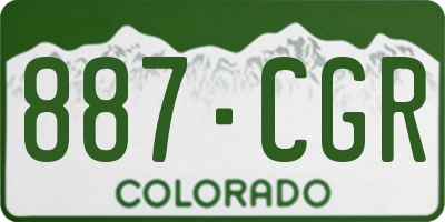 CO license plate 887CGR