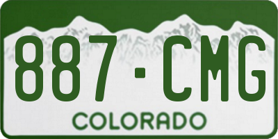 CO license plate 887CMG