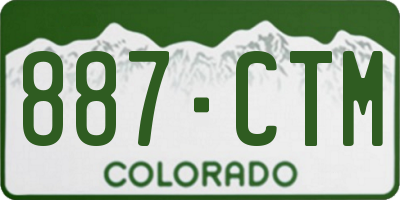 CO license plate 887CTM
