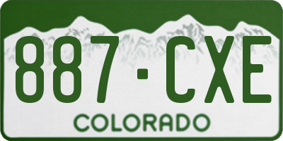 CO license plate 887CXE