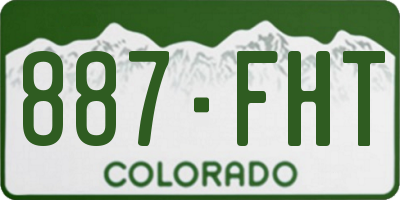 CO license plate 887FHT