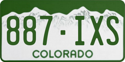 CO license plate 887IXS