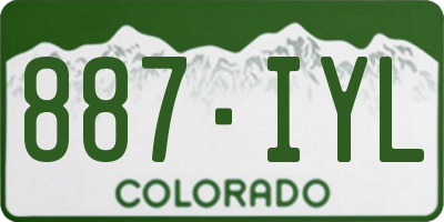 CO license plate 887IYL