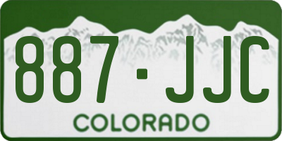 CO license plate 887JJC