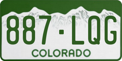 CO license plate 887LQG