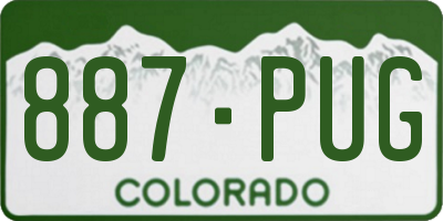 CO license plate 887PUG