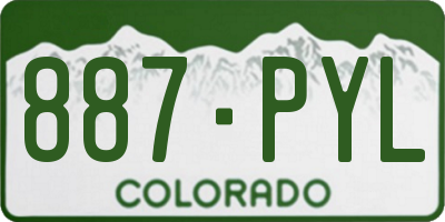 CO license plate 887PYL