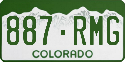 CO license plate 887RMG