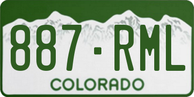 CO license plate 887RML