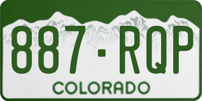 CO license plate 887RQP