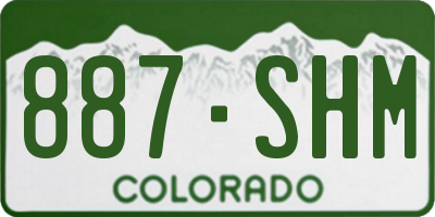 CO license plate 887SHM