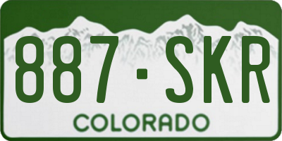 CO license plate 887SKR