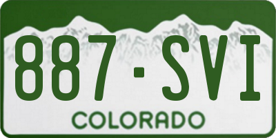 CO license plate 887SVI