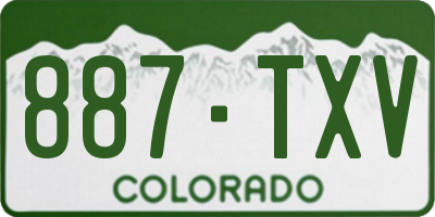 CO license plate 887TXV
